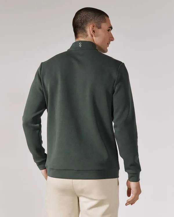 7 Diamonds Rev Quarter Zip - Basil