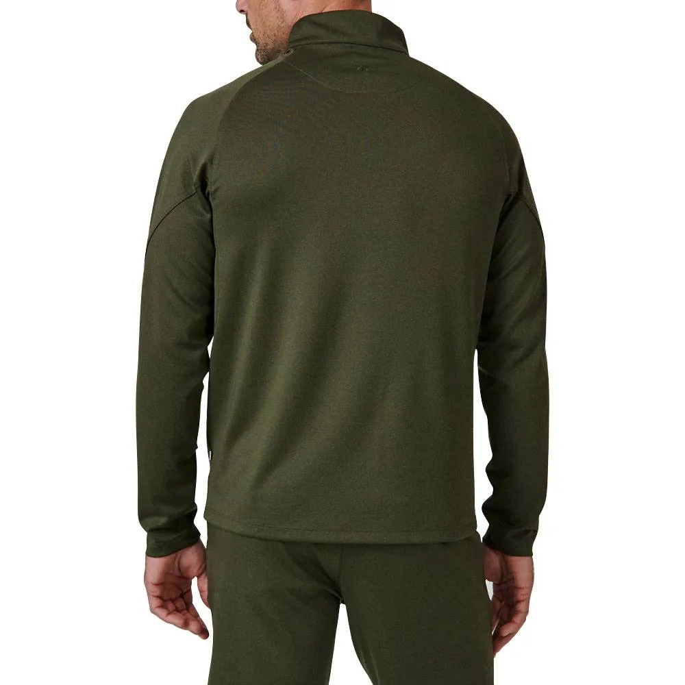 7Diamonds A-Game Quarter Zip Golf Pullover Olive - FW23