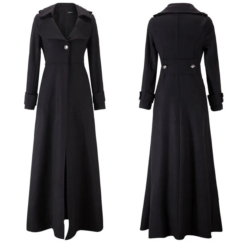 Autumn and Winter New Style Wool Coat High Collar