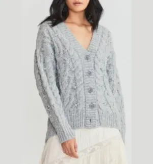 Beckett Cardigan in Grey