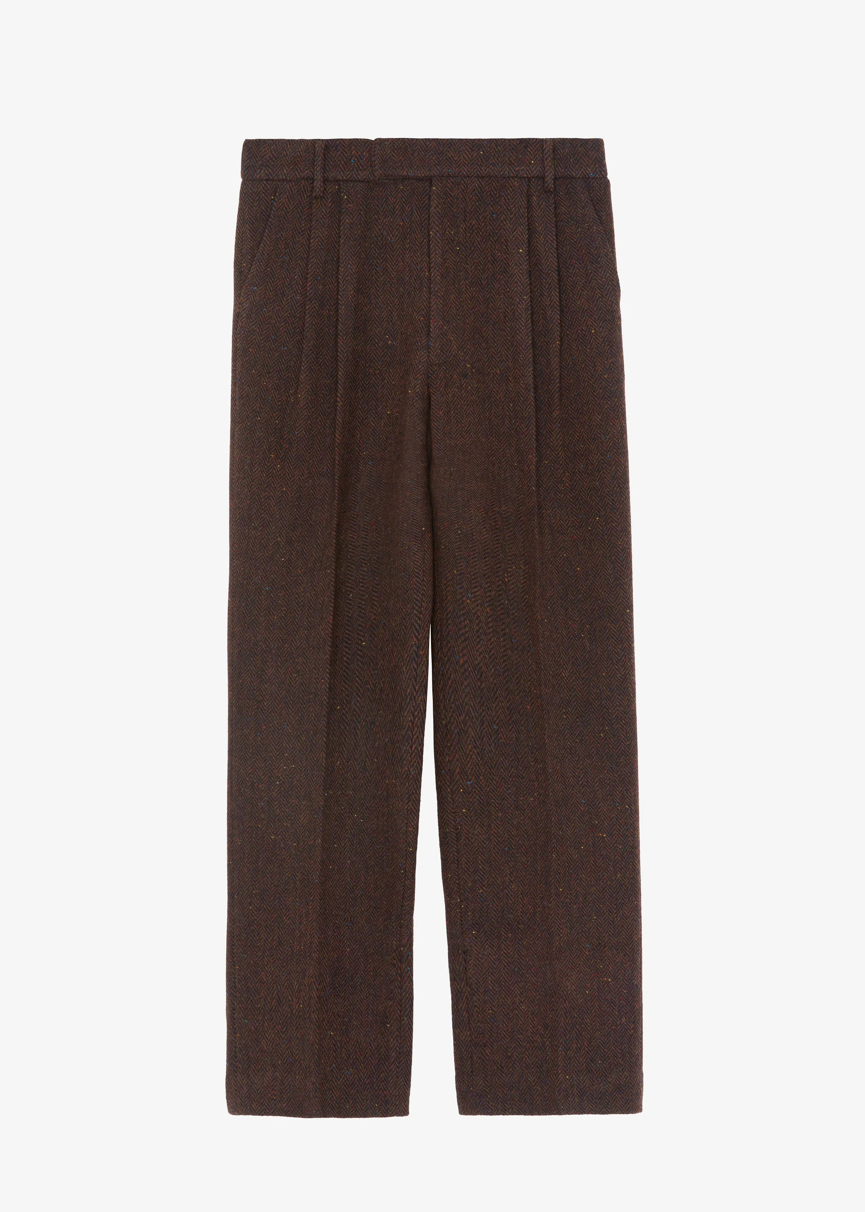 Beo Wool Suit Pants - Brown