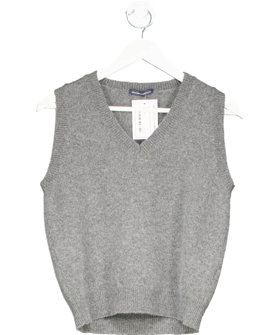 Brandy Melville Grey Collette Sweater Vest UK S