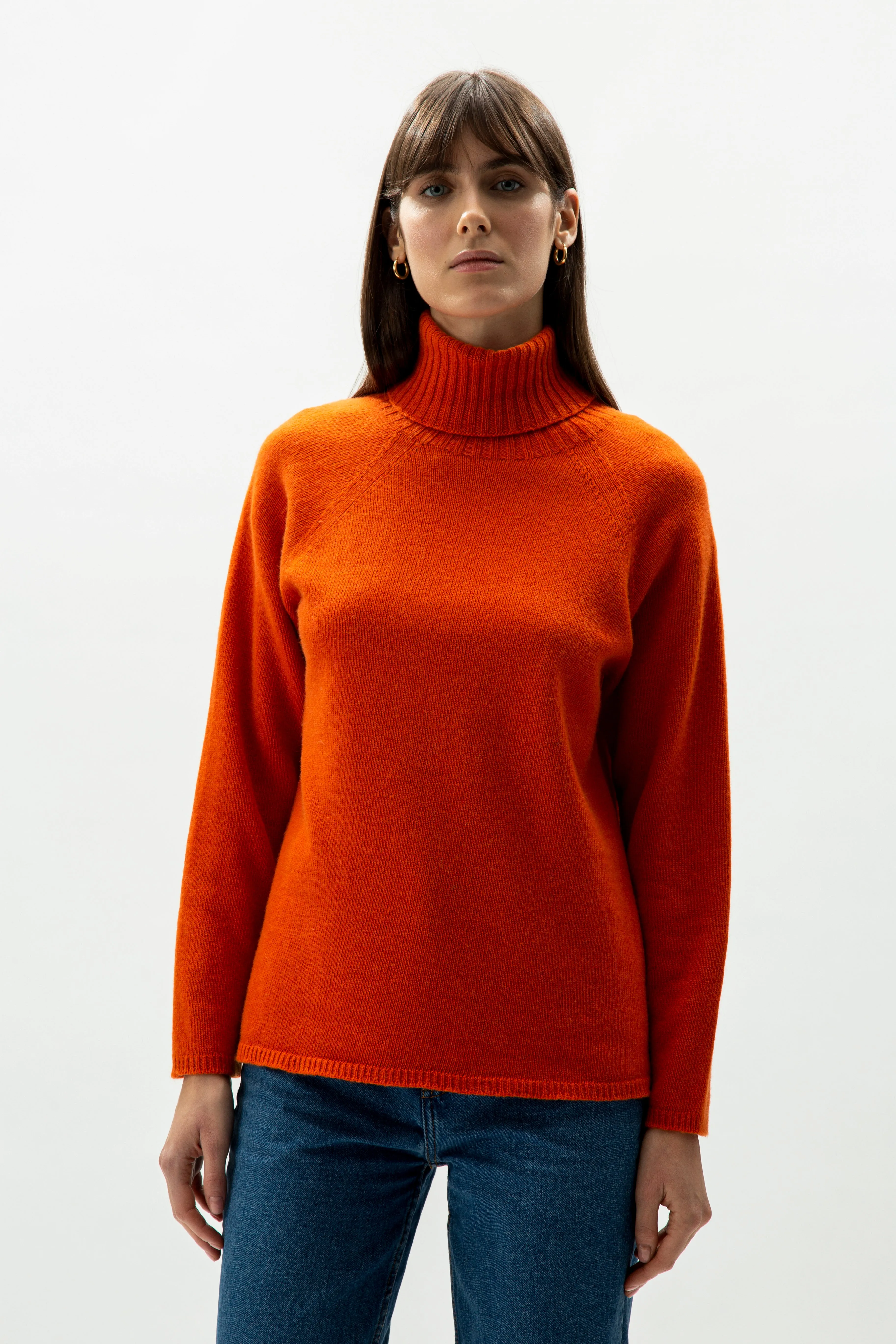 Cashmere mix turtleneck sweater (3D-Knit)