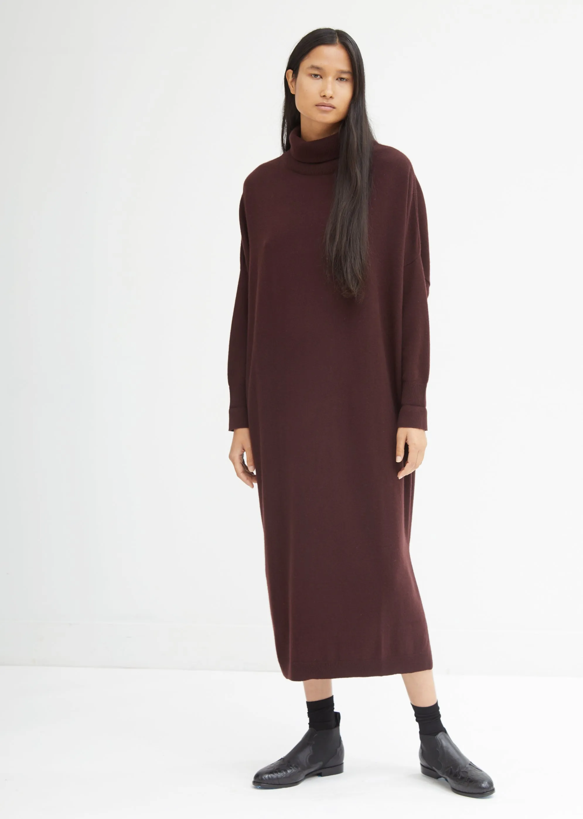 Cashmere Turtleneck Dress