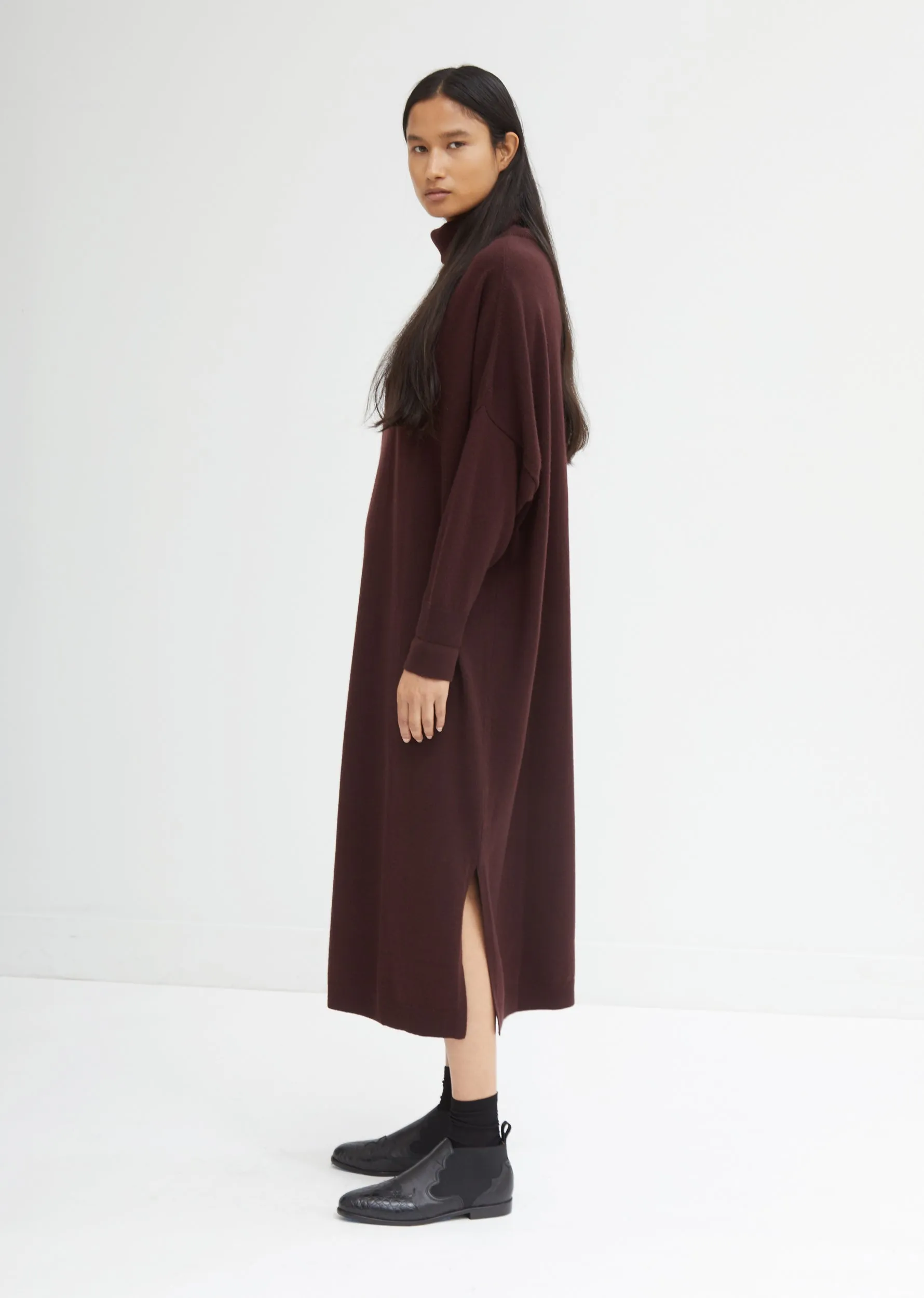 Cashmere Turtleneck Dress