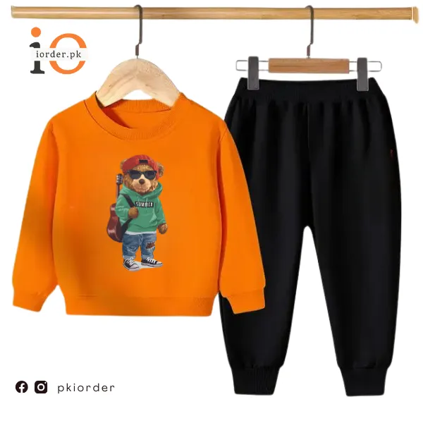 Green Bear Kids Sweatshirt & Pant