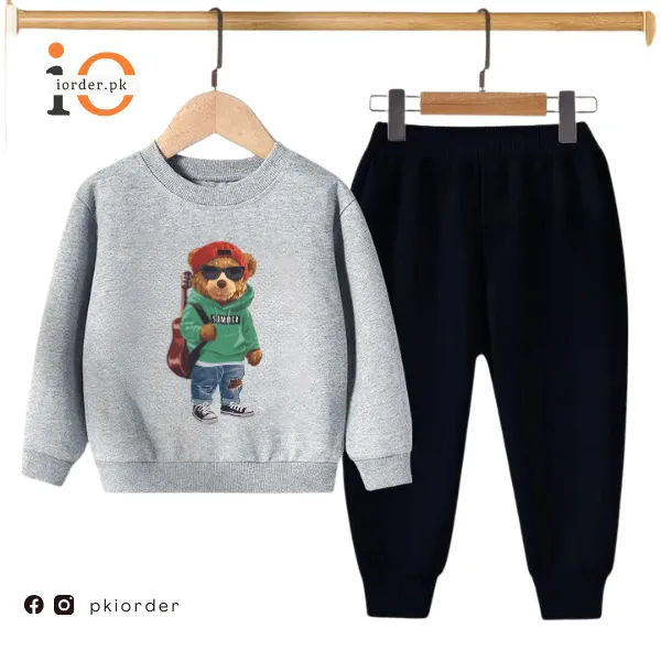 Green Bear Kids Sweatshirt & Pant