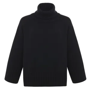 Hand-Knit Cashmere Turtleneck Dior - Black