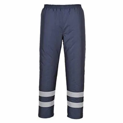 Iona Lined (padded) Waterproof Safety work Trousers Portwest S482 Enhanced Visibility