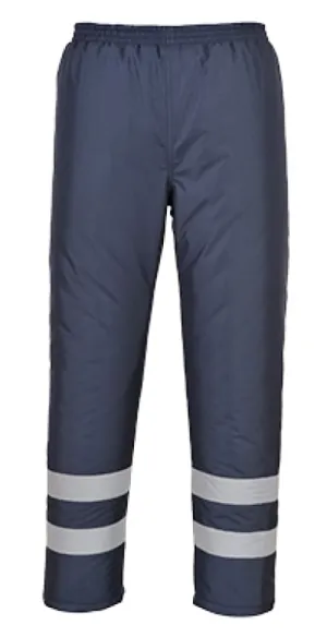 Iona Lined (padded) Waterproof Safety work Trousers Portwest S482 Enhanced Visibility