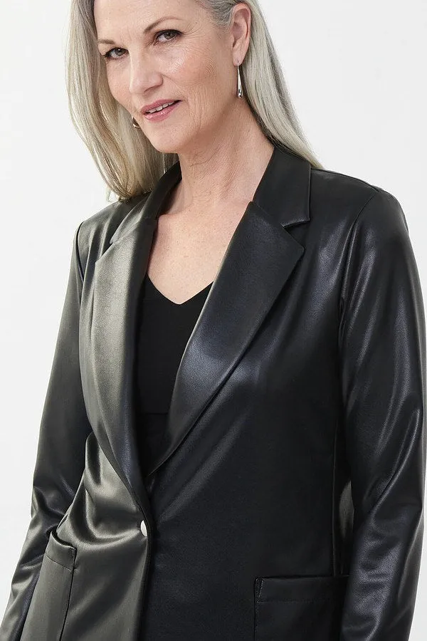 Joseph Ribkoff Leatherette Blazer