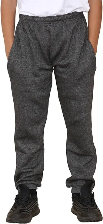 KHIM Fleece Jogging Trouser Tracksuit Bottom Pant Kids Unisex Girls Boys Activewear