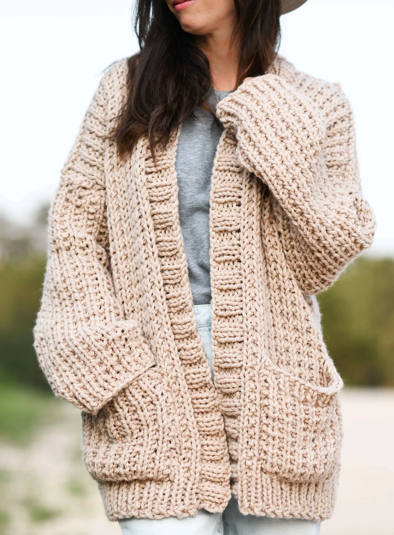 Knit Kit - My Big Comfy Ribbed Cardi