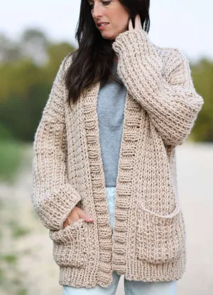 Knit Kit - My Big Comfy Ribbed Cardi