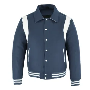 Letterman - Navy White S/Strip