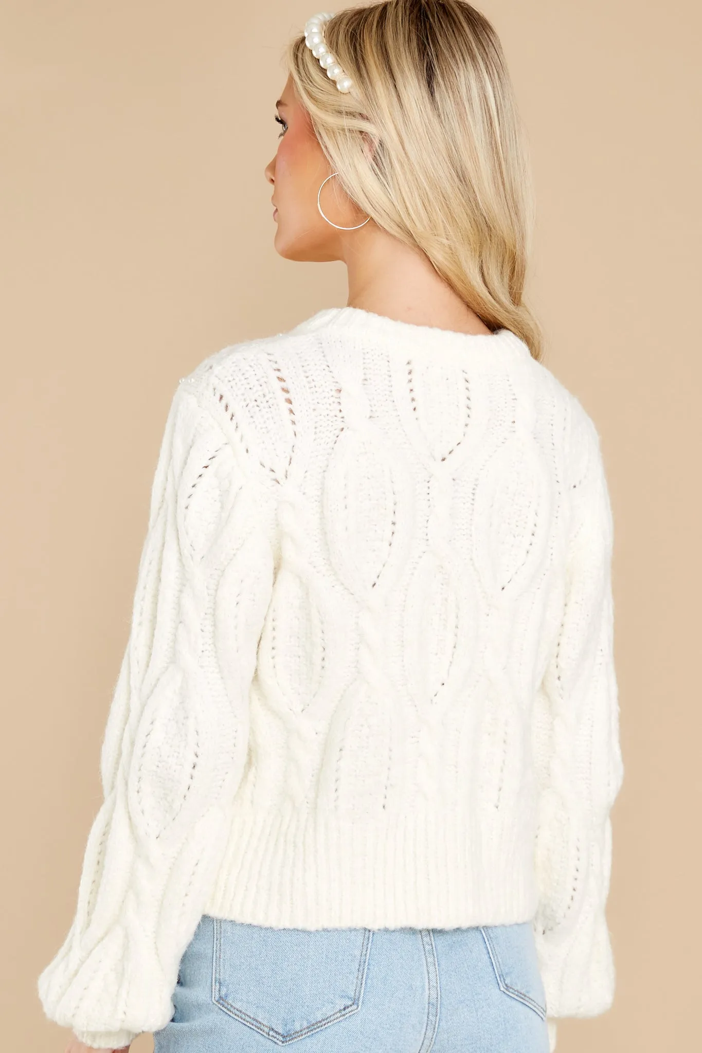 Loving Game Ivory Sweater