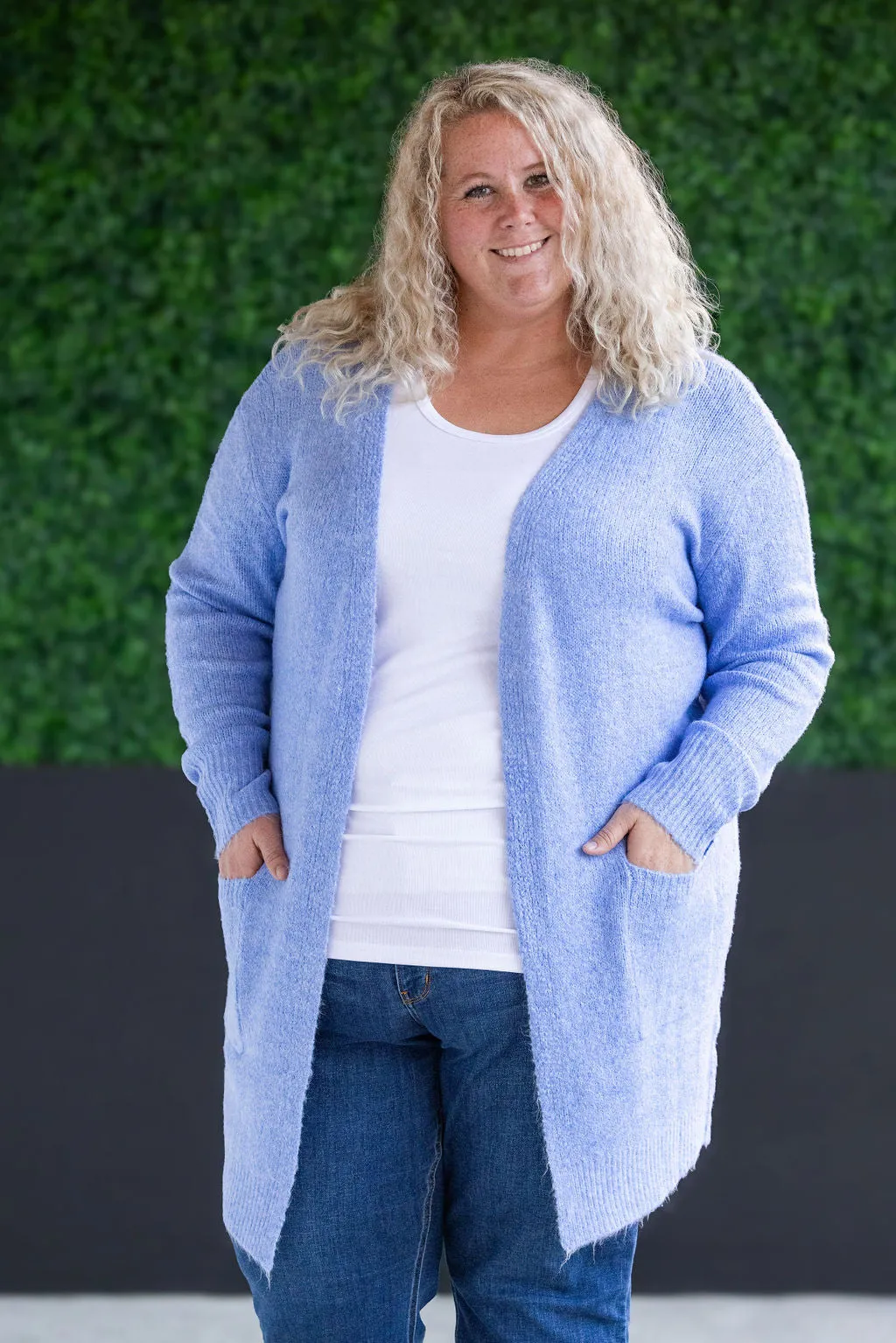 Madison Cozy Cardigan - Blue by Michelle Mae