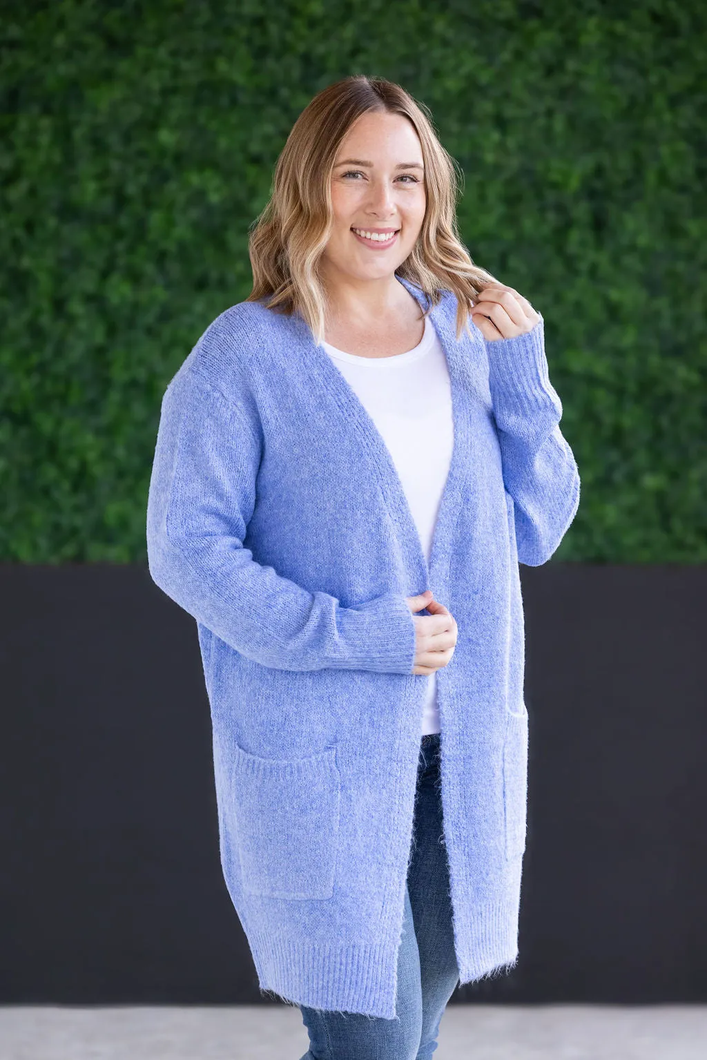 Madison Cozy Cardigan - Blue by Michelle Mae