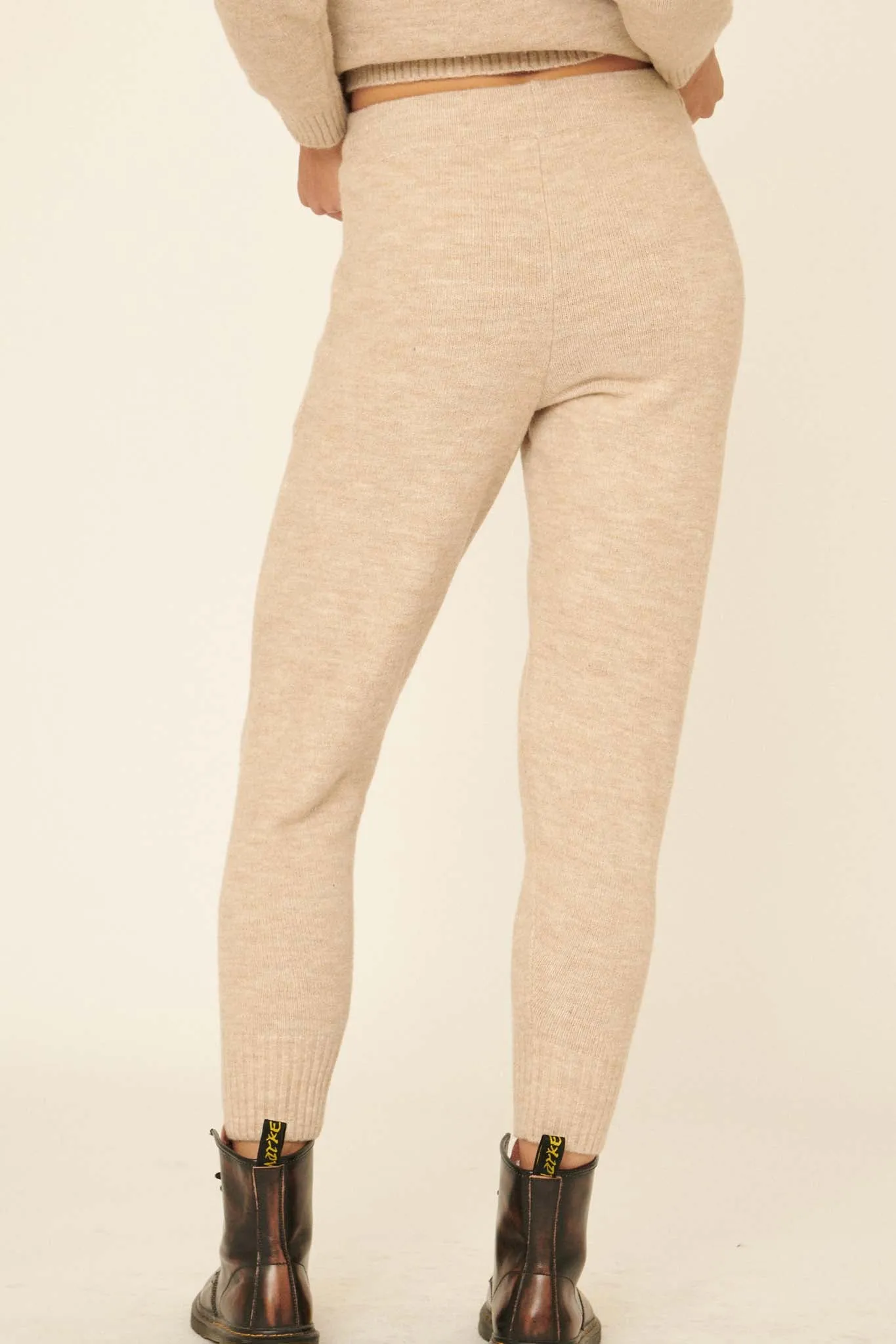 Mellow Fellow Heathered Knit Sweater Pants