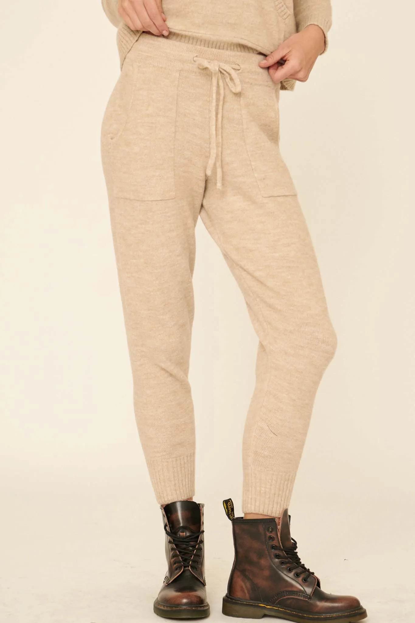 Mellow Fellow Heathered Knit Sweater Pants