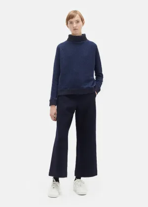 Melton Wool High Waisted Pants