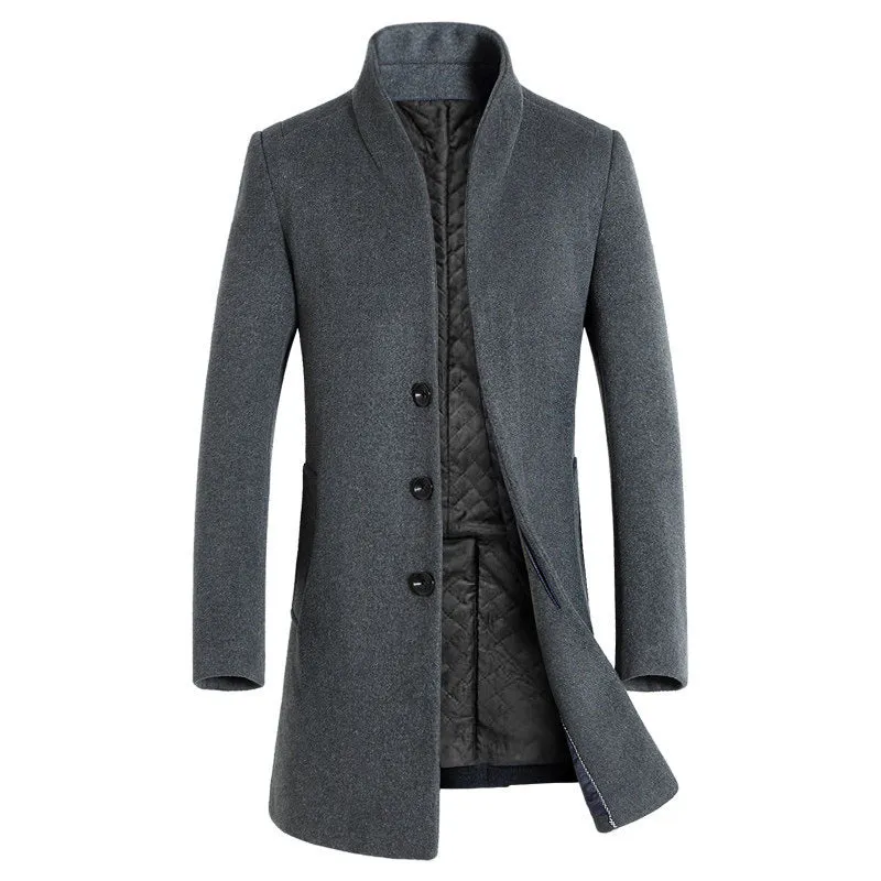 Men's Casual Woolen Coat