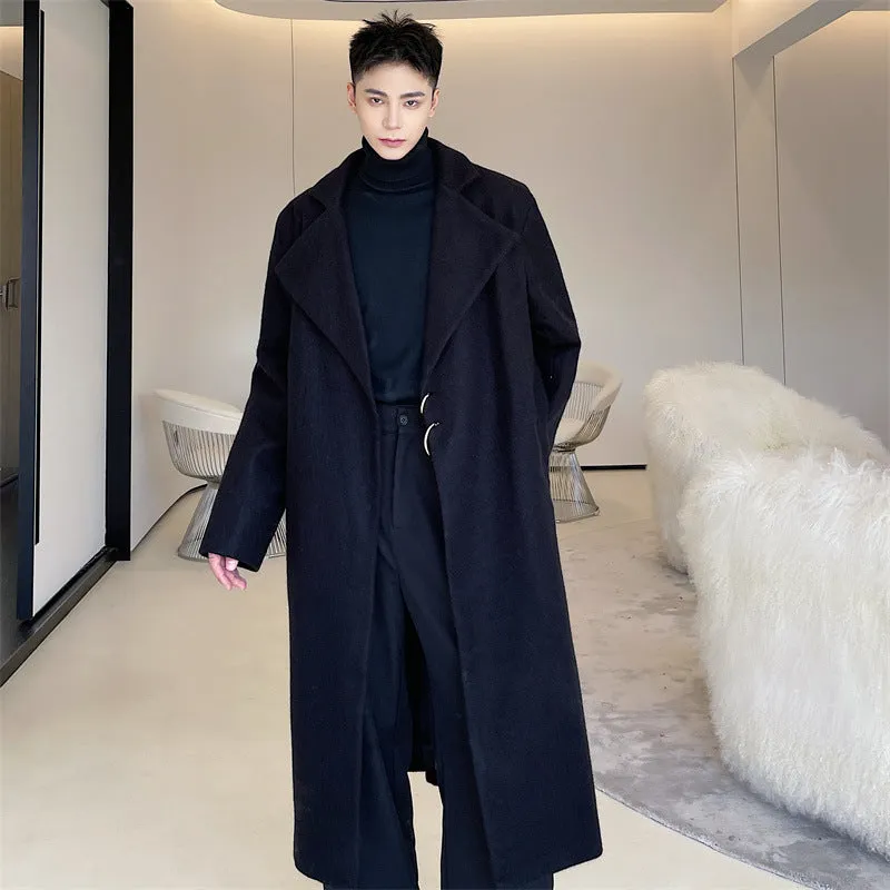 Men's Long Woolen Coat