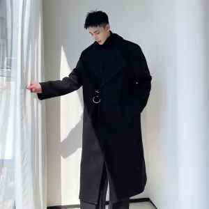 Men's Long Woolen Coat