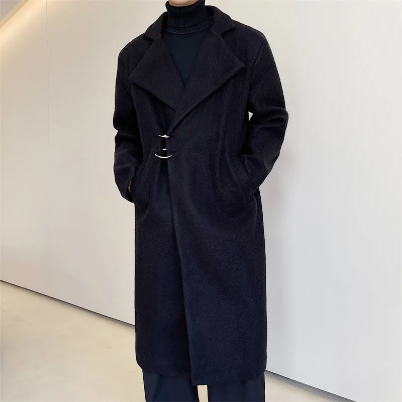 Men's Long Woolen Coat