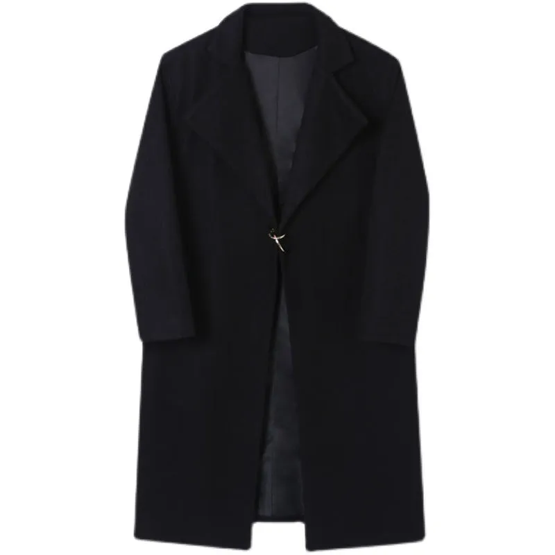 Men's Long Woolen Coat