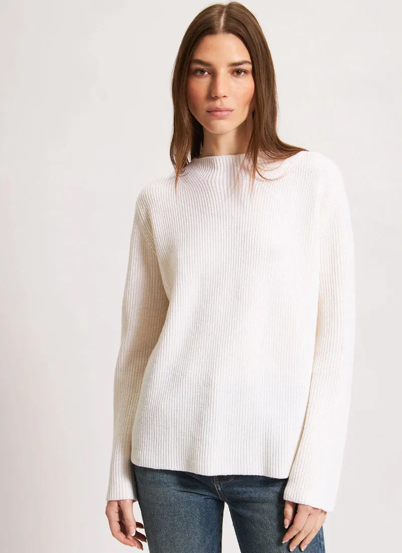 Merino Mock Neck Sweater