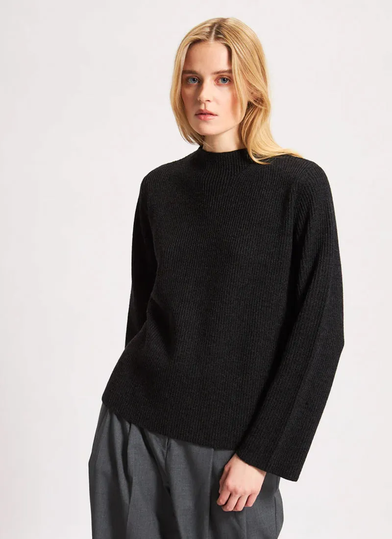 Merino Mock Neck Sweater