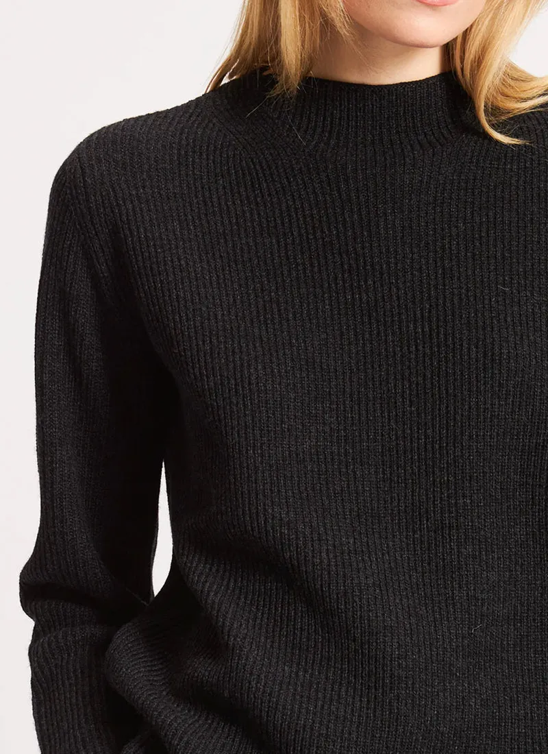 Merino Mock Neck Sweater