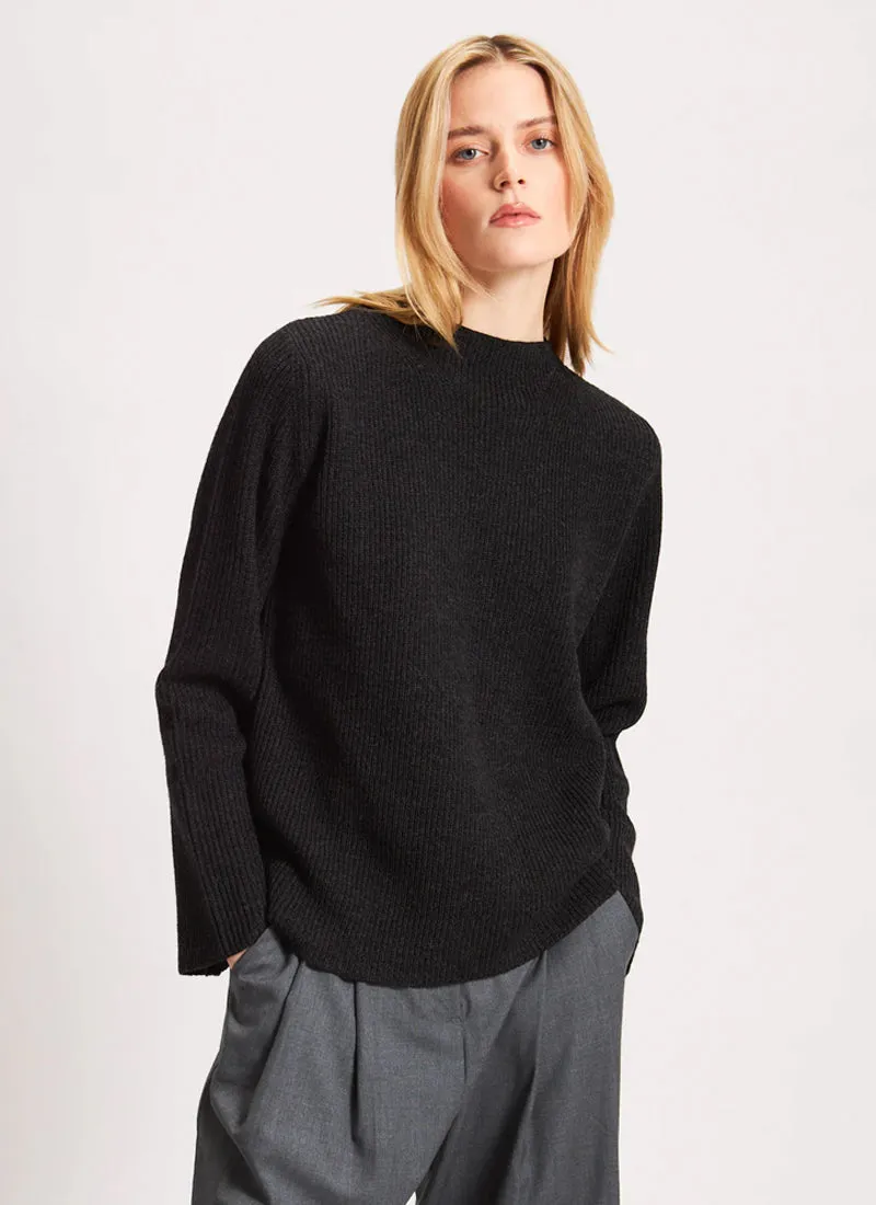 Merino Mock Neck Sweater