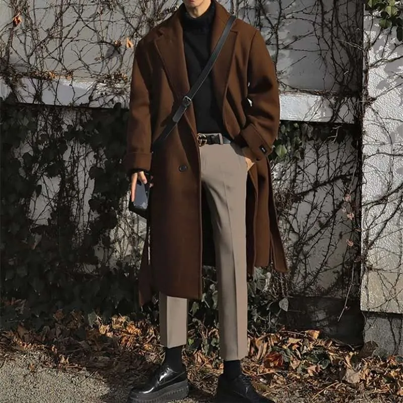 Mid-length trench coat