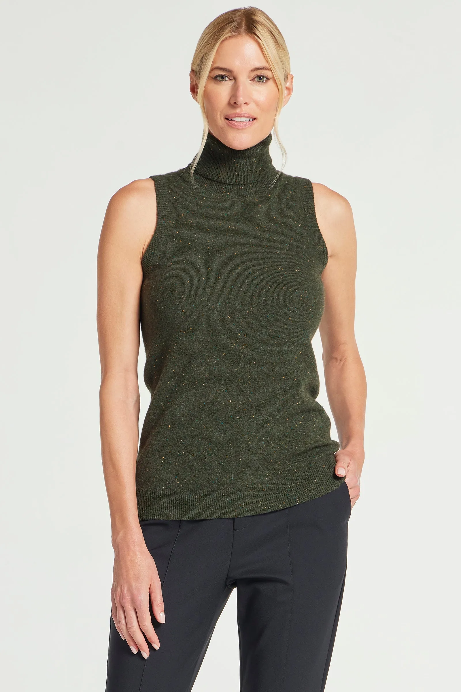 Nicolette Sleeveless Cashmere Top