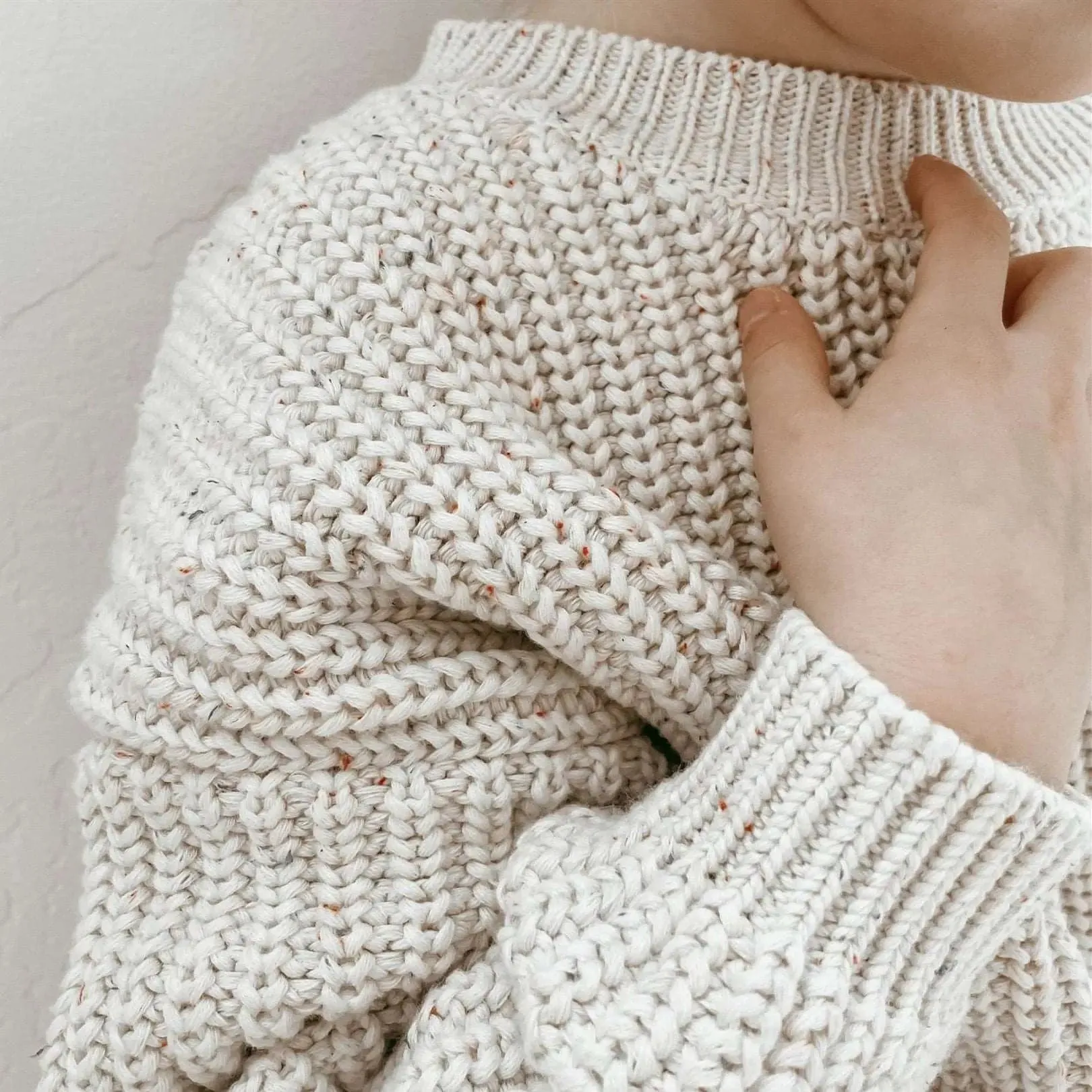 Oversized Cotton Winter Sweatersuits & Baby Cable Knit Sweaters