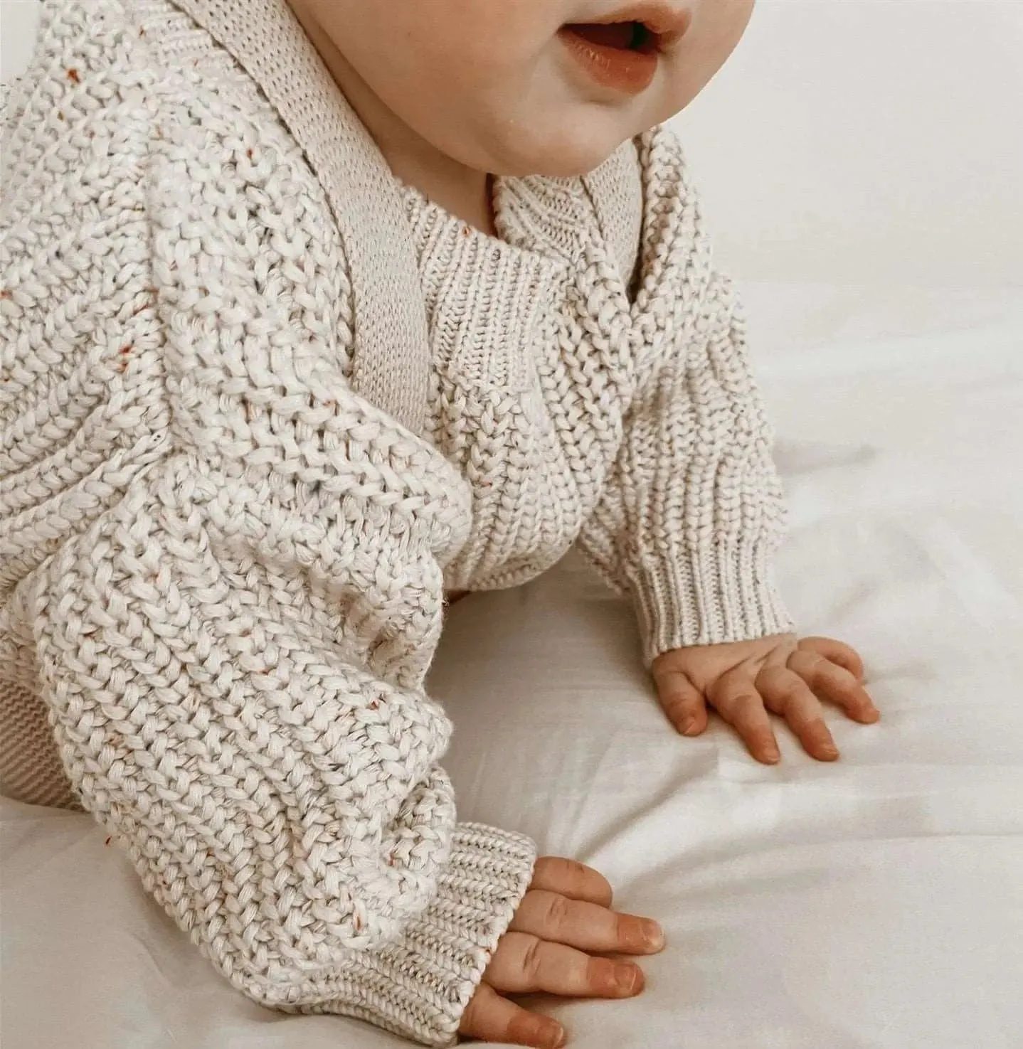 Oversized Cotton Winter Sweatersuits & Baby Cable Knit Sweaters