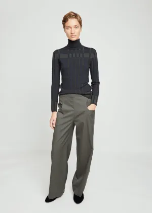 Pezinoky Light Wool Wide Leg Pants