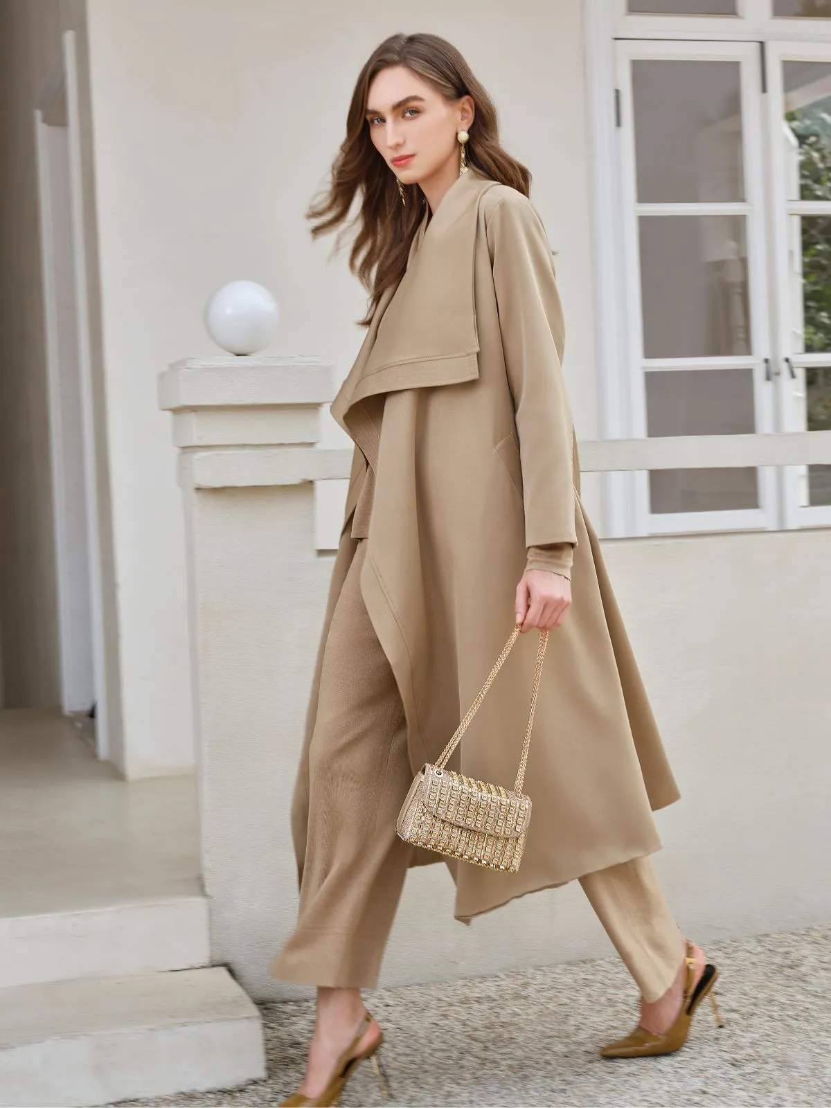 Premium Cashmere Wide-Leg Trousers