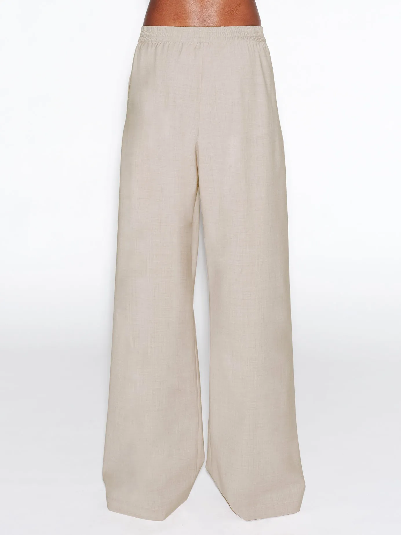 RELAXED PULL ON PANT- STRETCH TROPICAL WOOL