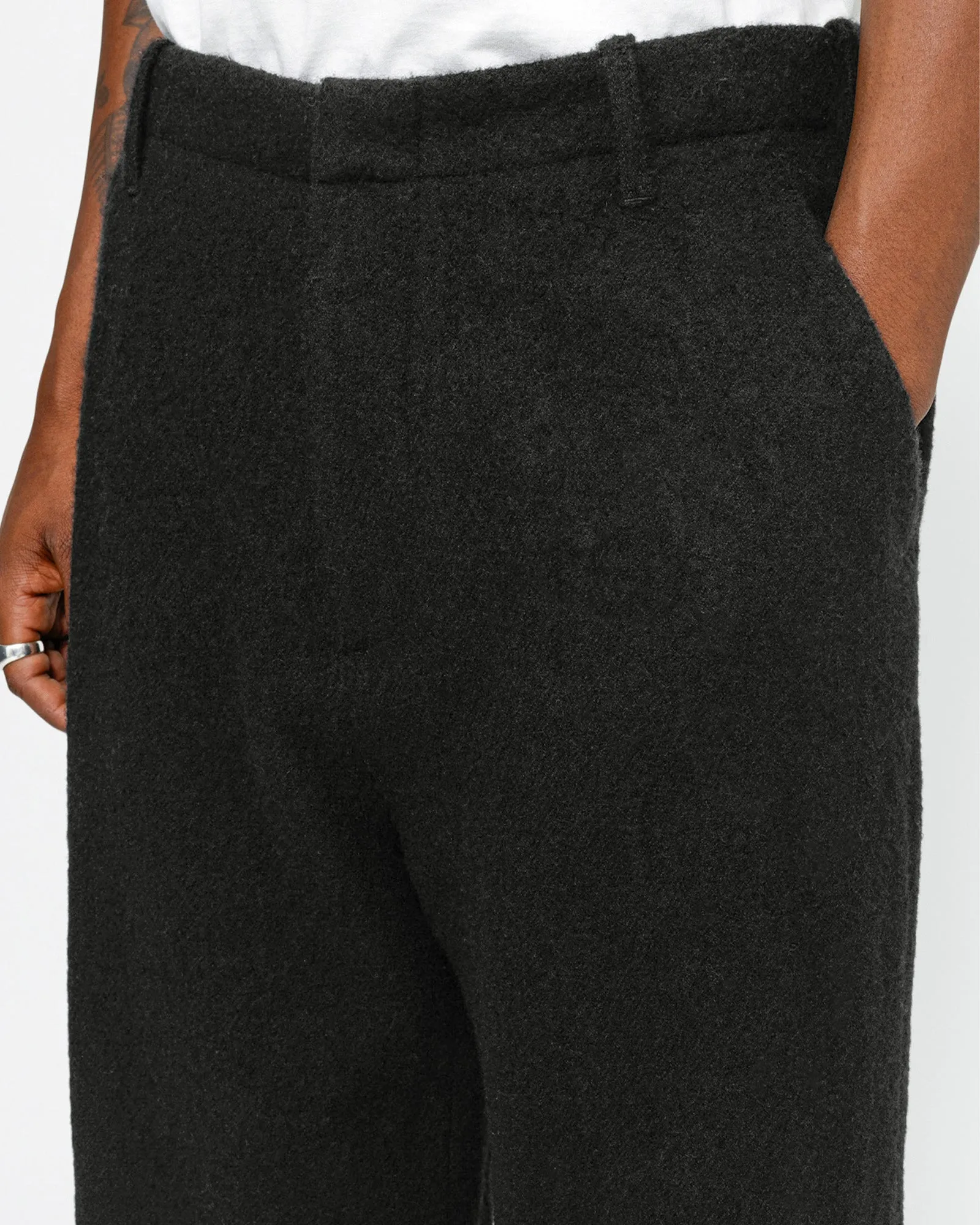 RELAXED TROUSER TEXTURED WOOL