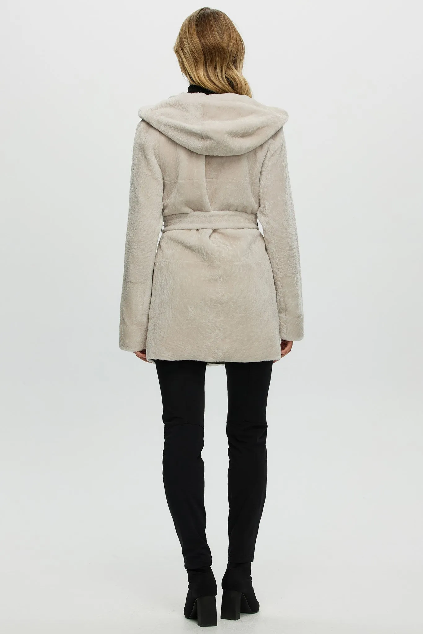 Reversible Select Shearling Lamb Zip Parka