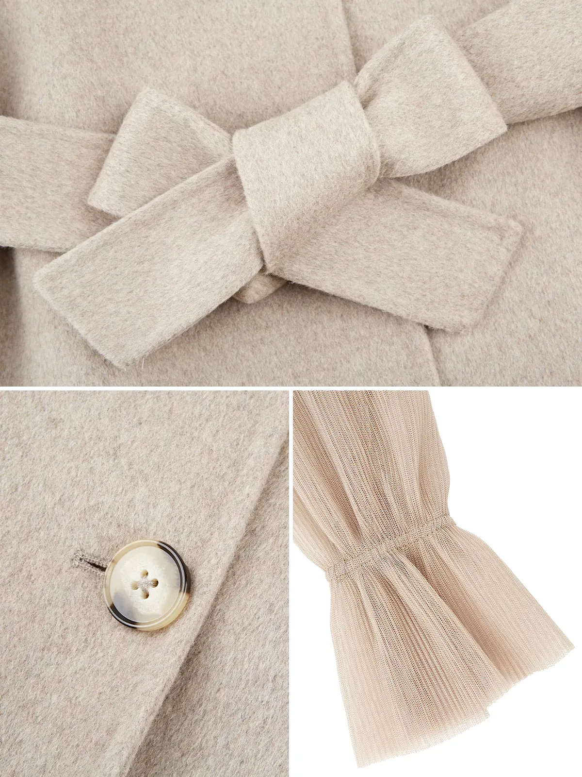 Short Coat Layer Two Piece Woolen Ensemble