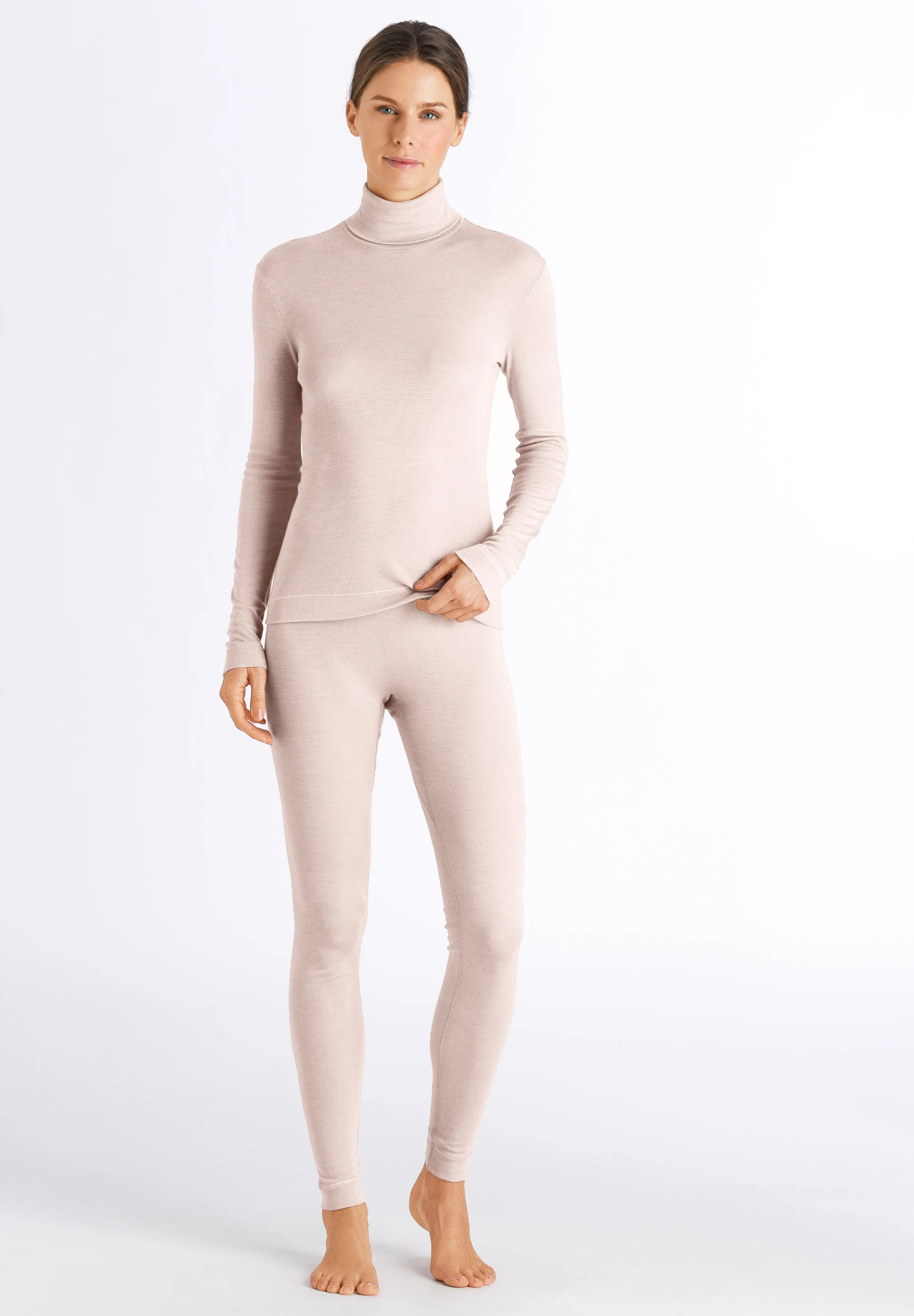 Silk/Cashmere Silk And Cashmere Turtleneck | Vanilla 71659-1203