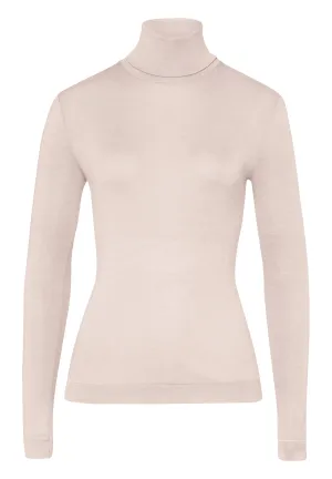 Silk/Cashmere Silk And Cashmere Turtleneck | Vanilla 71659-1203