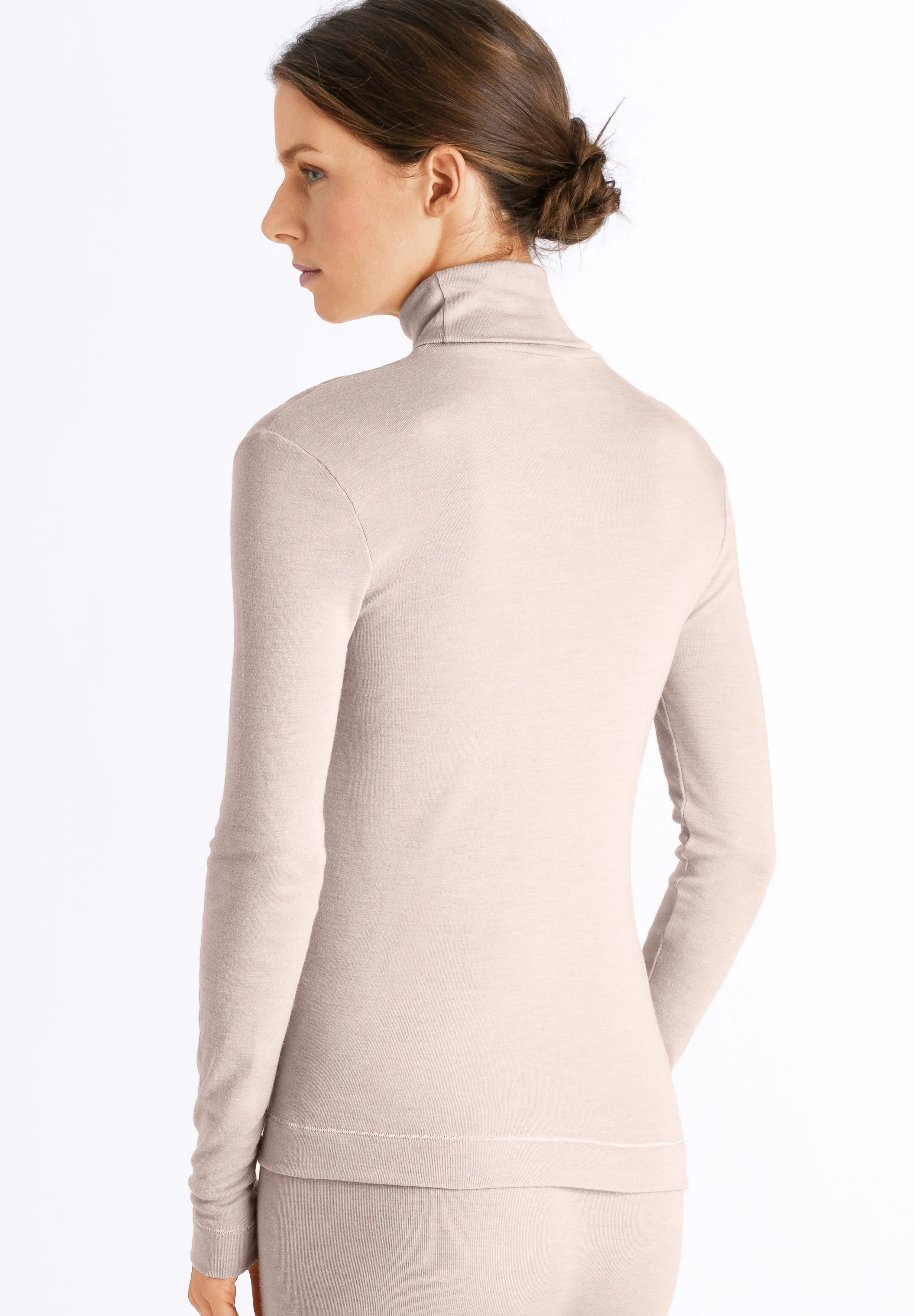 Silk/Cashmere Silk And Cashmere Turtleneck | Vanilla 71659-1203