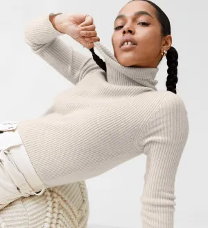 The Ribbed Turtleneck Cashmere Sweater