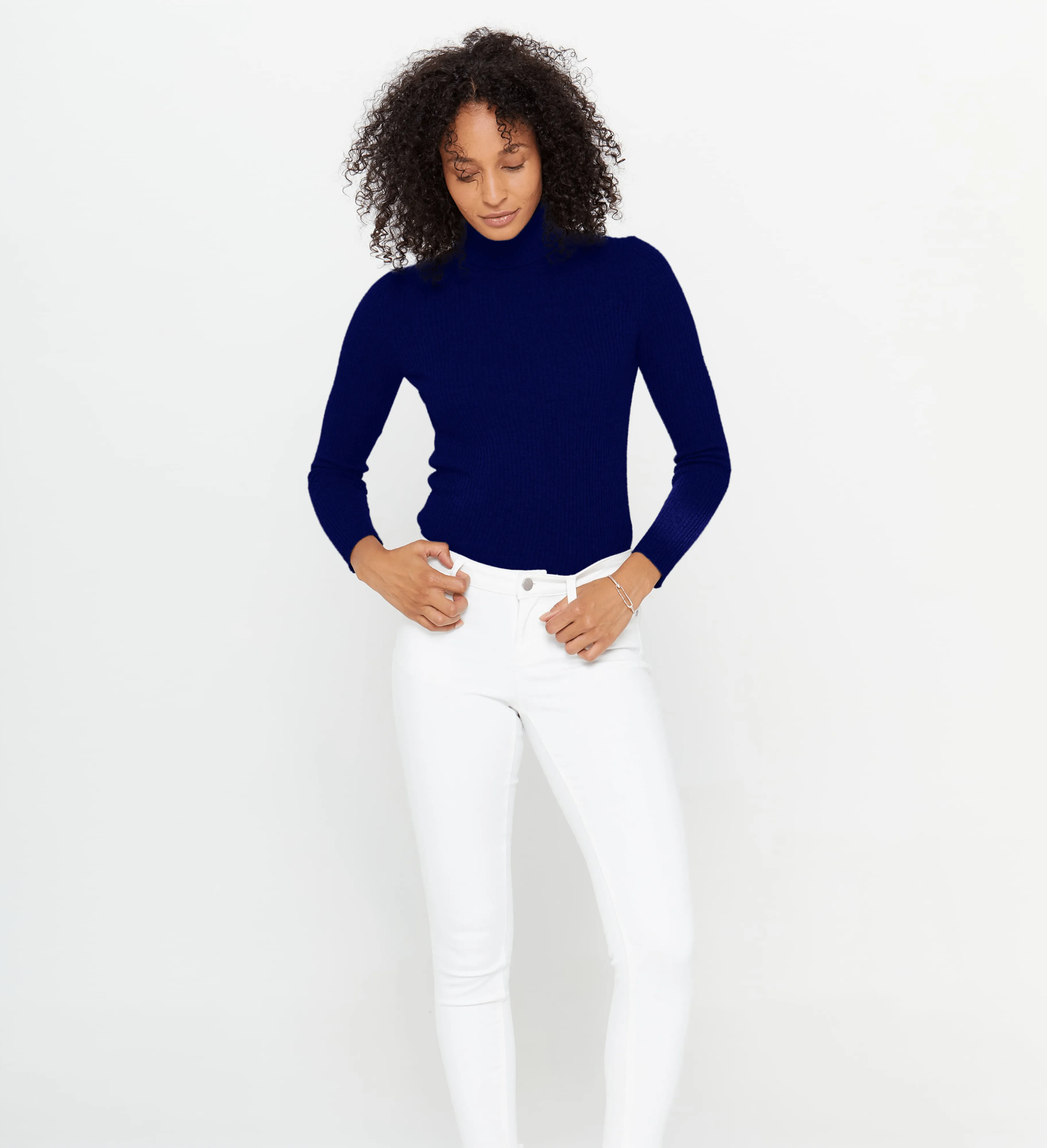 The Ribbed Turtleneck Cashmere Sweater