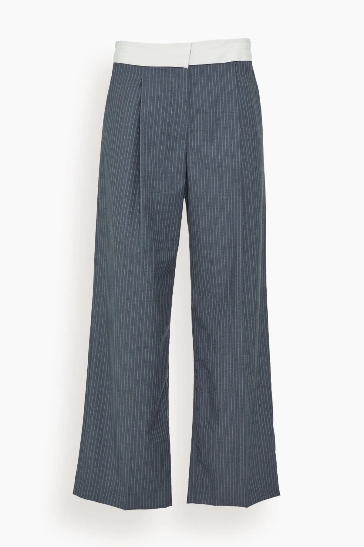 The Tribeca Trouser in Swordfish Pinstripe